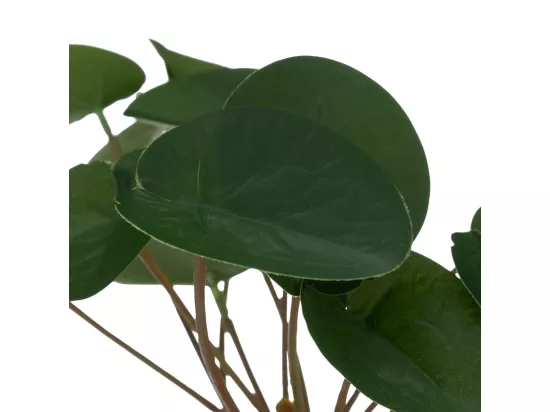 Plante artificielle pot en céramique Blanc cassé et Bambou H 26 cm