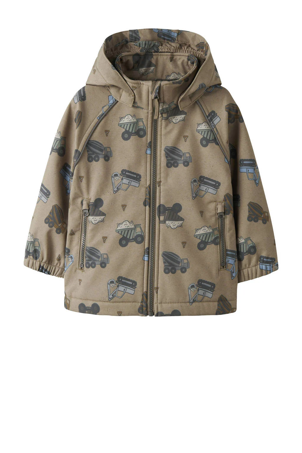 NAME IT MINI softshell jas lichtbruin