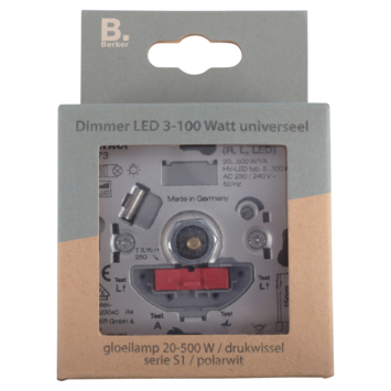 Berker Inbouw Dimmer LED/Gloei/Halogeen