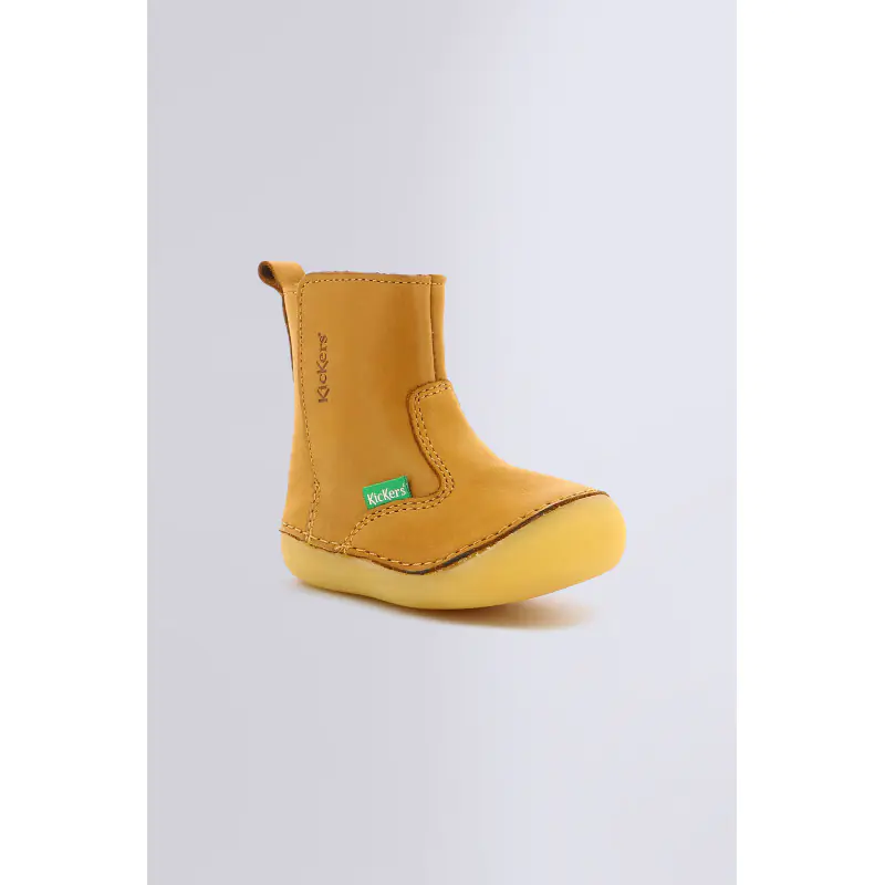 SOCOOL CAMEL CLAIR BOOTS Cuir Mixte