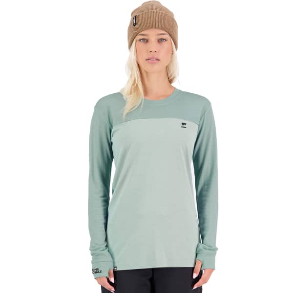 T-shirt thermique MONS ROYALE W YOTEI BF LS GLACIER/DEW