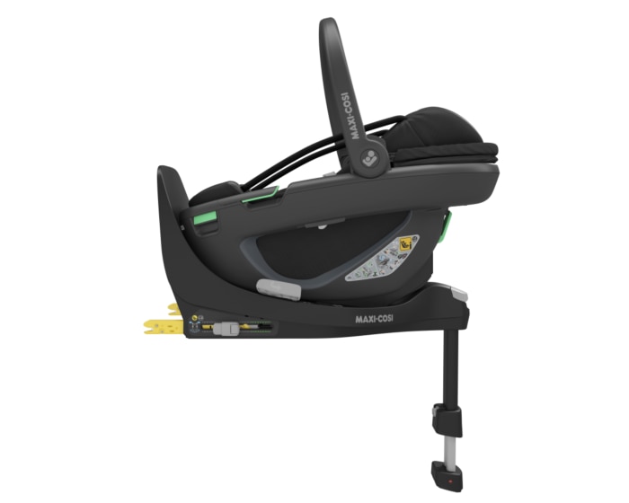 Coral 360 0 - 12 M  40 - 75 cm   0 - 12 kg    Intuitive FlexiSpin-Drehung mit nur einer Hand |    Der erste modulare Baby-Autositz |    Ultraleichtgewicht |    „Easy-in”-Gurt |