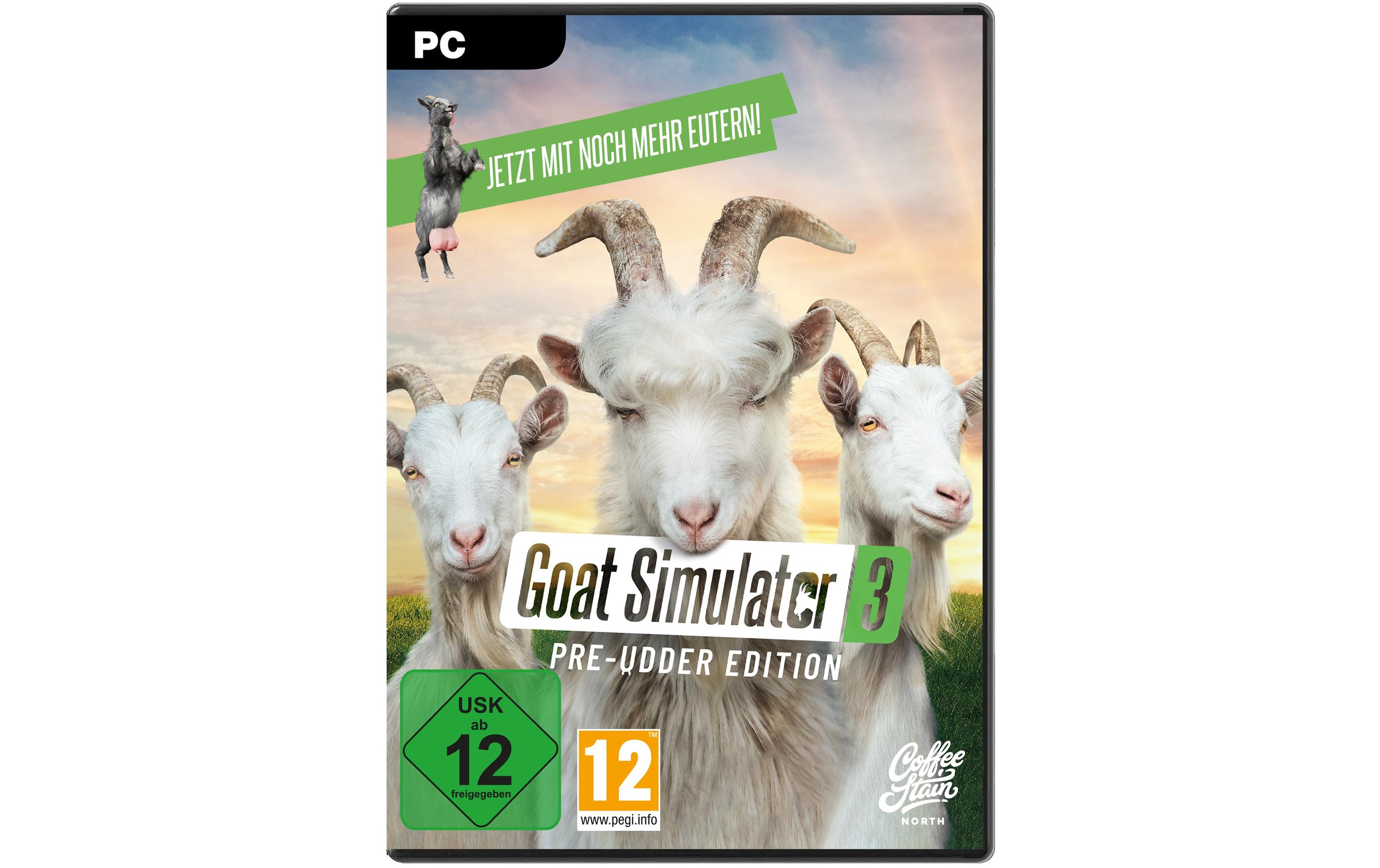 Goat Simulator 3 Pre-Udder Edition (Code in a Box)Ziegensimulationsspiel für PC