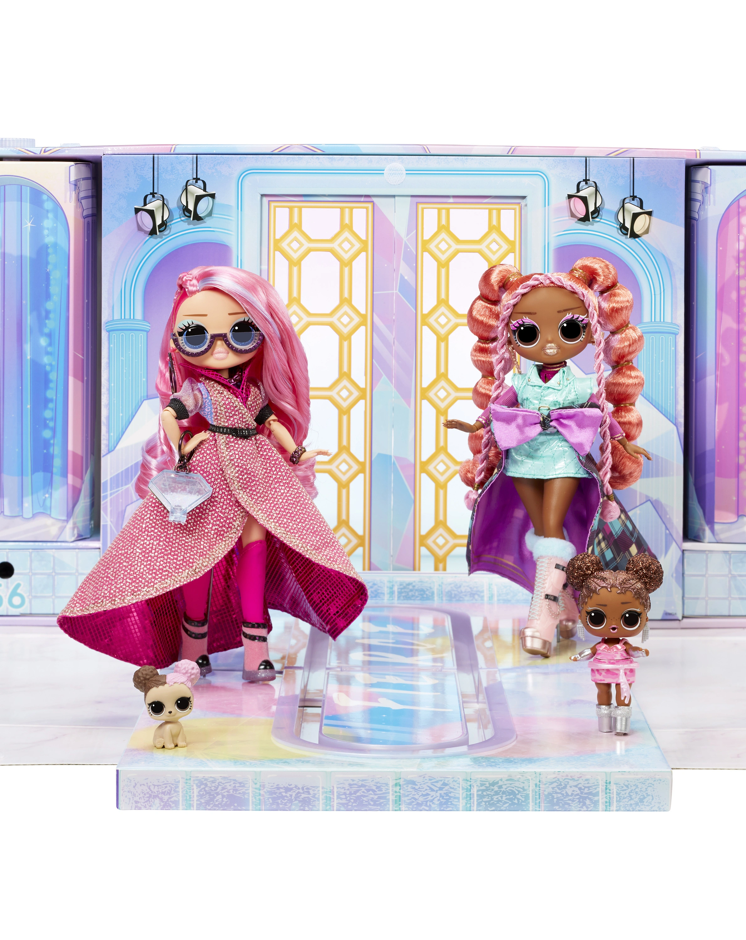 Puppen-Spielset OMG RUNWAY mit 12 Puppen