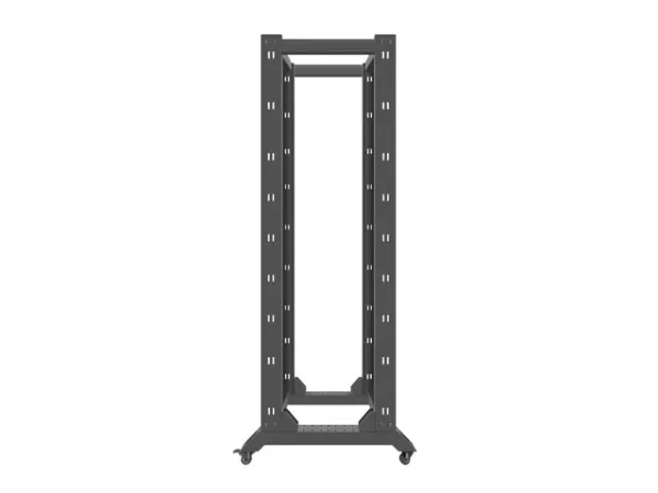Lanberg - Rack åben ramme - 4-pæl - sort - 42U - 19
