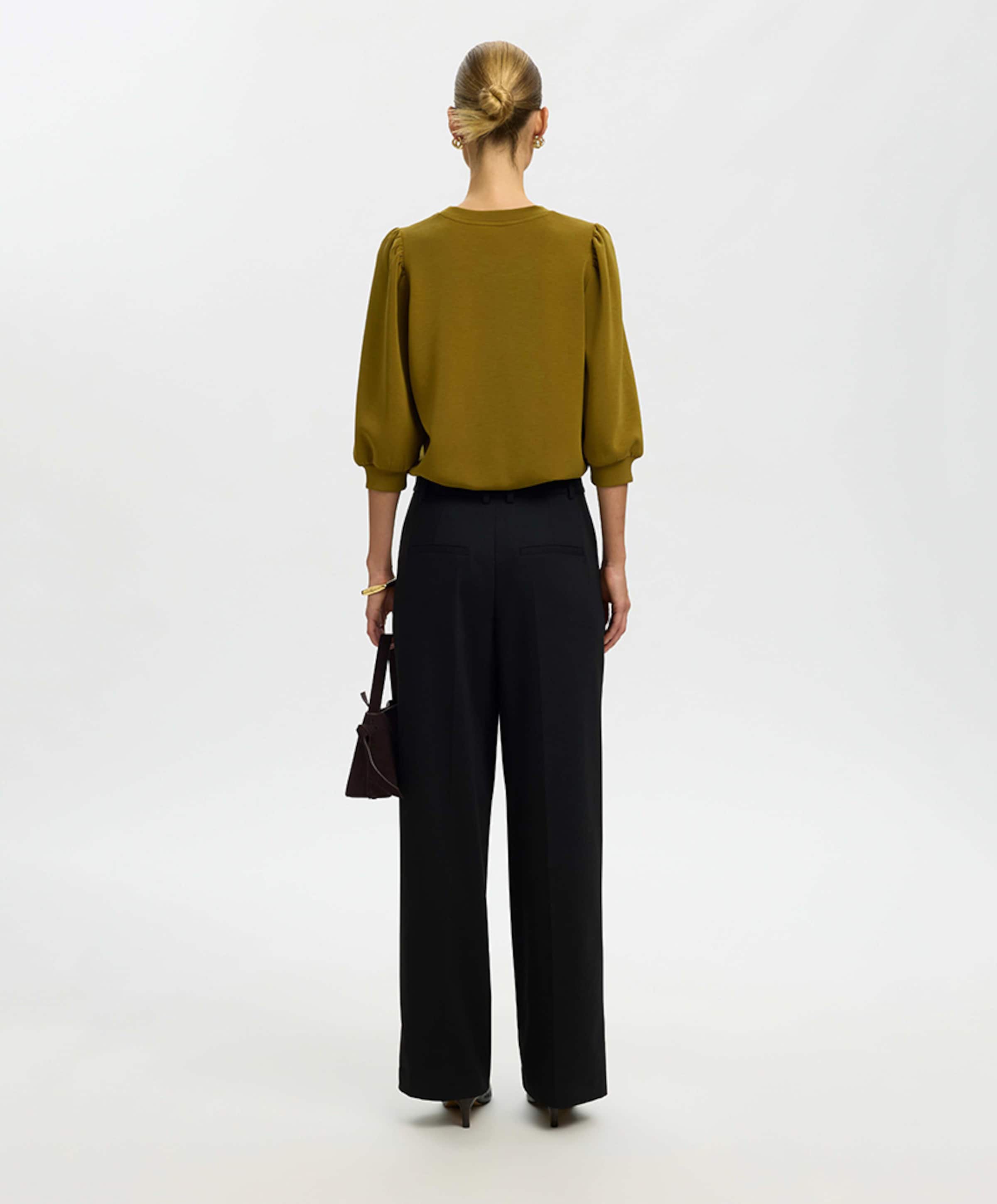 Selected Dames sweater groen