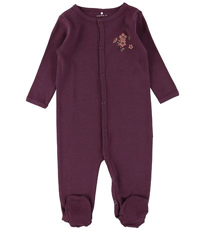 Name It Natdragt - Noos - NbfNightsuit - 2-pak - Prune Purple