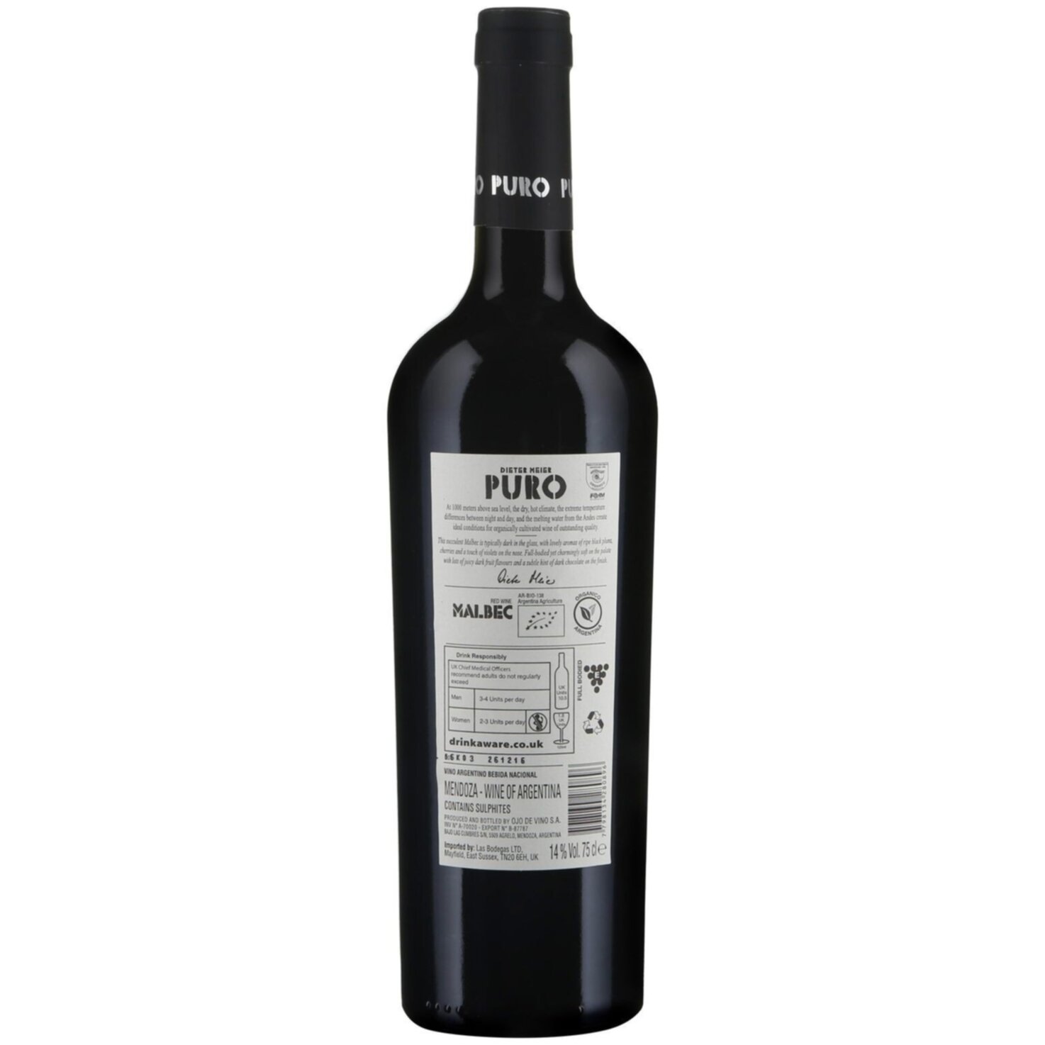 Malbec Puro Mendoza Dieter Meier -75cl