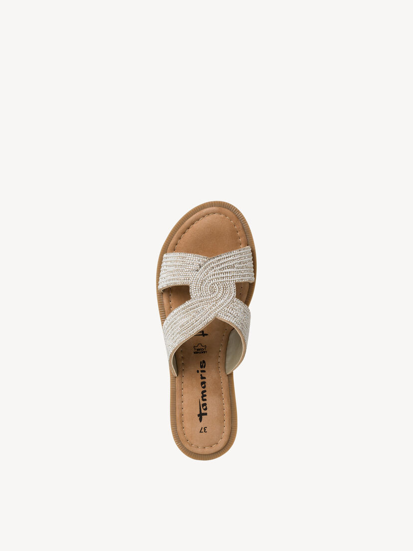 Leren Slipper - zilver