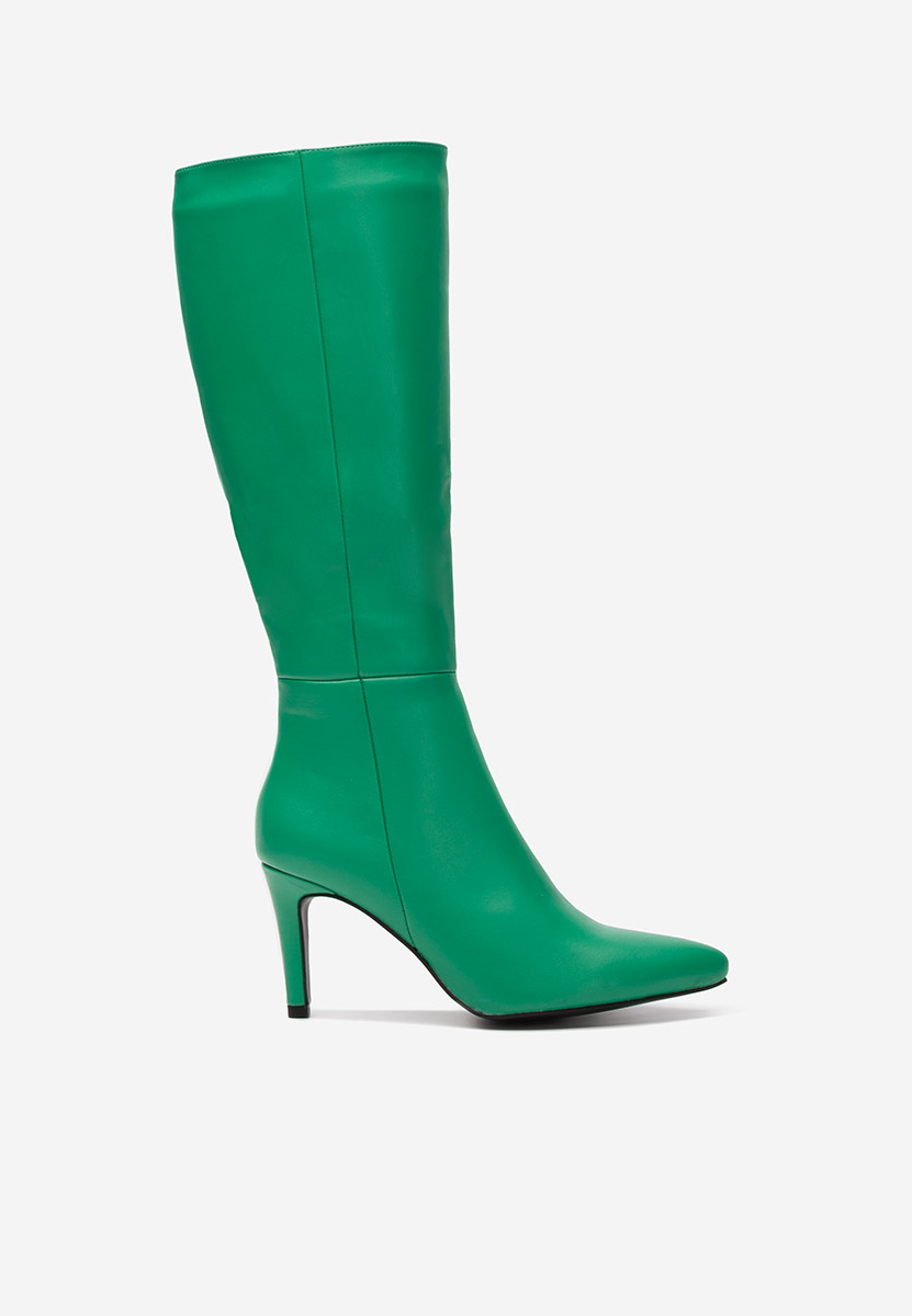 Bottes talons aiguilles verts Terama