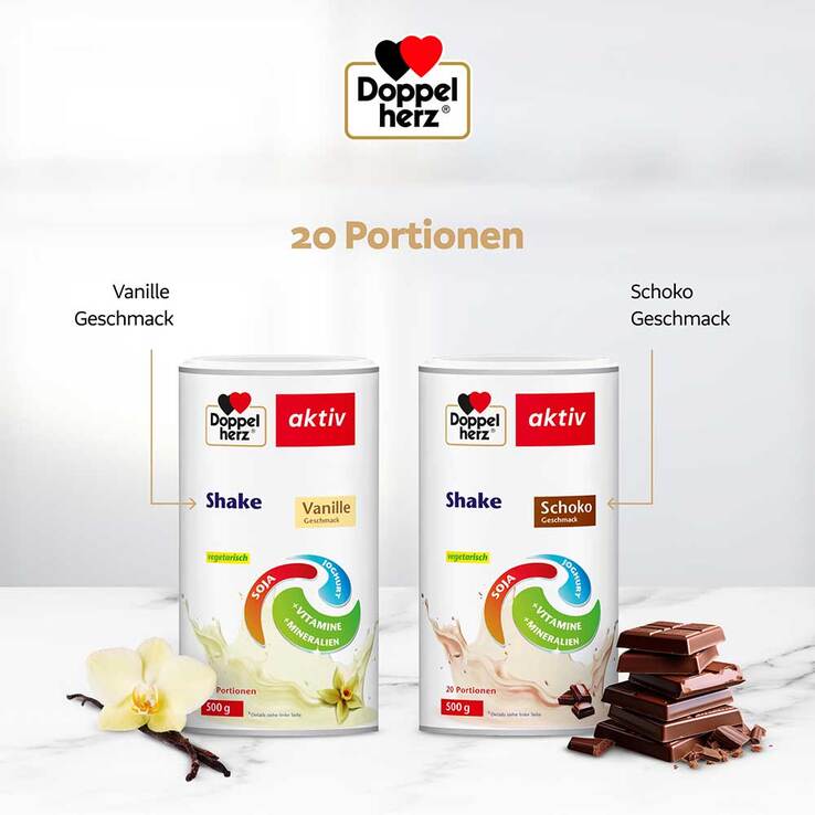 Doppelherz Abnehm Shake Vanille Pulver, 500 g