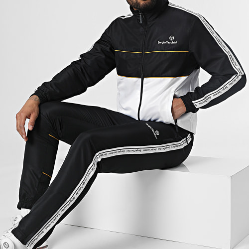 Ensemble De Survetement A Bandes Nastro 39679 Noir Blanc