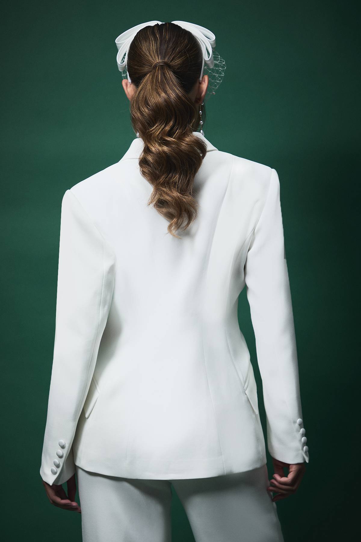 Coast Blazer de Mariée Lisa Tan Croisé