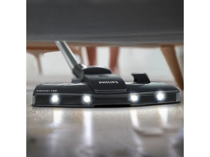 Philips Performer LED 8000 Series XD8122 - Støvsuger - beholder - pose - 900 W - mørkesort