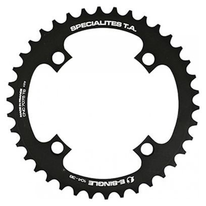 PLATEAU VAE-E-BIKE 4BRA D.104 POUR BOSCH - BROSE - YAMAHA - GIANT - SHIMANO E-STEPS TA E-SINGLE 38DTS MONO NOIR ALU 7075