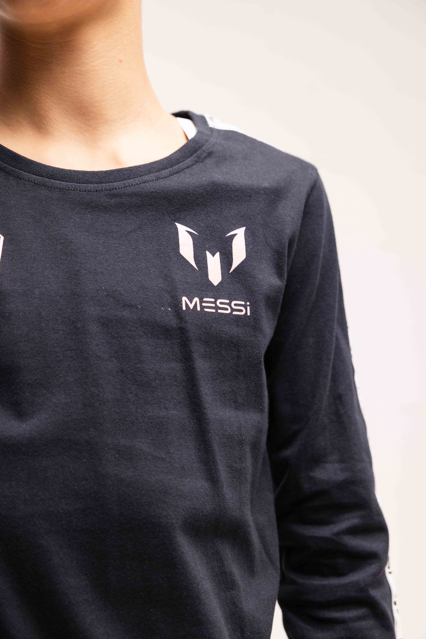 Vingino x Messi Nerol T-Shirt Lange Mouw Kids Zwart/Roze