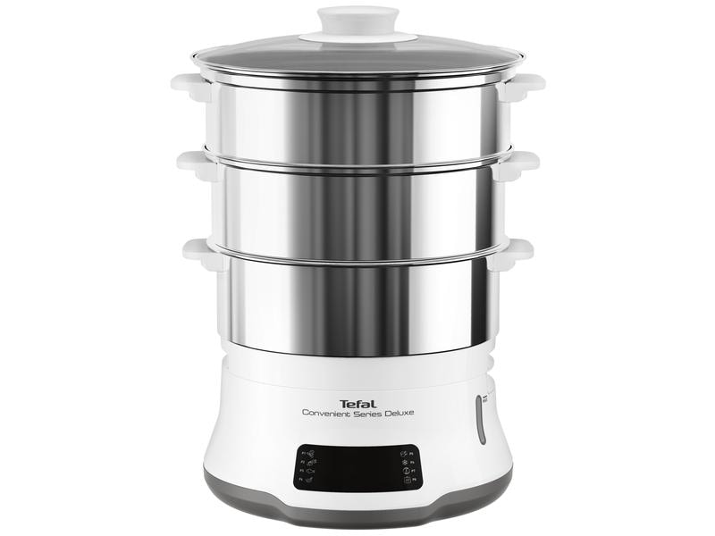 Tefal Dampfgarer Steamer Deluxe Dampfgarer aus Edelstahl