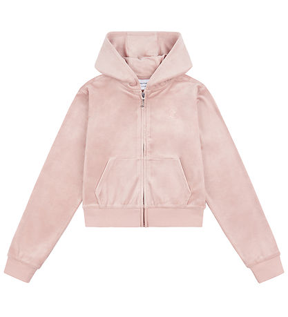 Juicy Couture Cardigan - Tonal - Velour - Adobe Rose