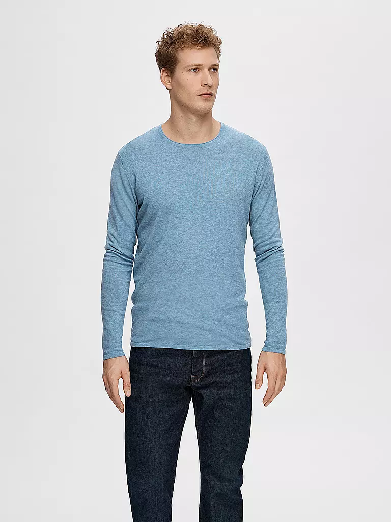 SELECTED Pullover SLHROME hellblau