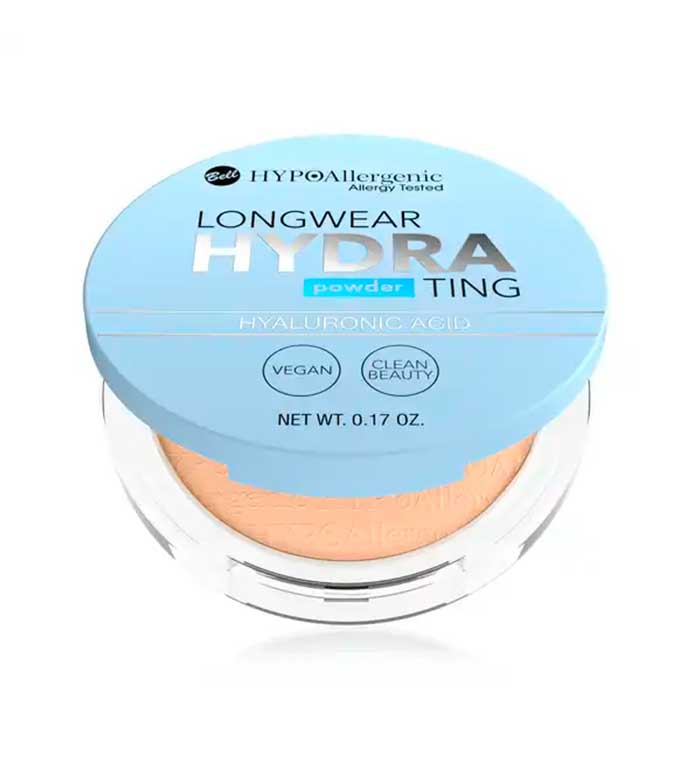 Bell - Pó compacto com ácido hialurônico Longwear Hydrating - 03: Natural