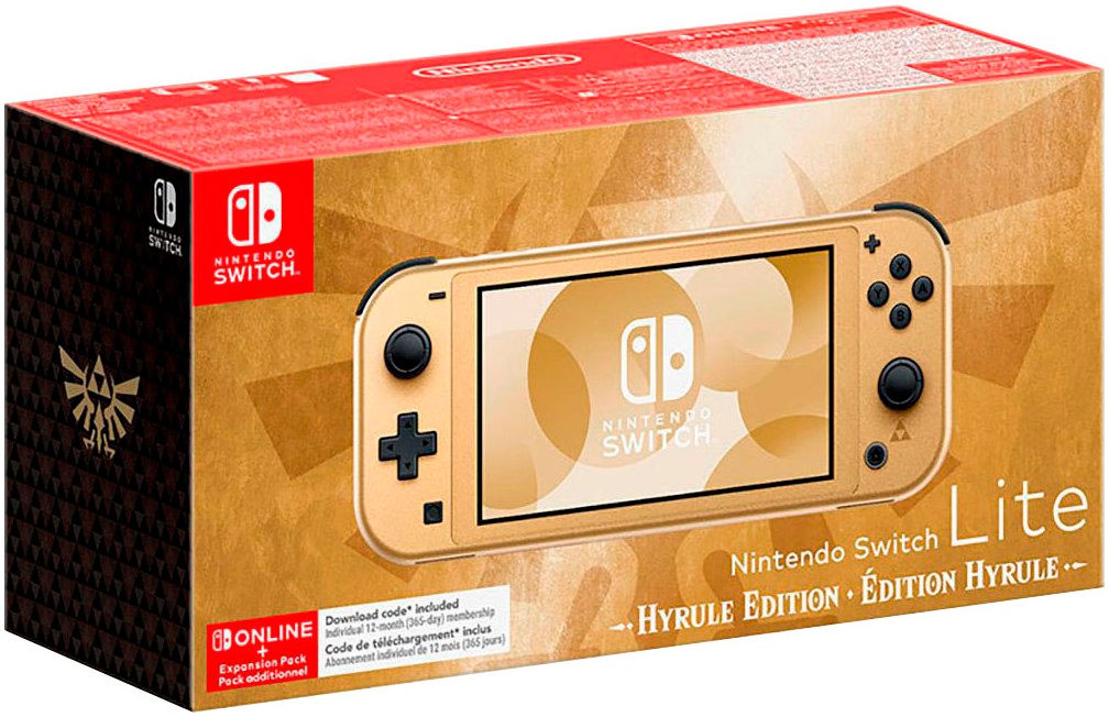 Nintendo Switch Konsolen-Set »Lite – Hyrule-Edition + Zelda: Echoes of Wisdom + Zelda-Schriftrolle« 32 GB