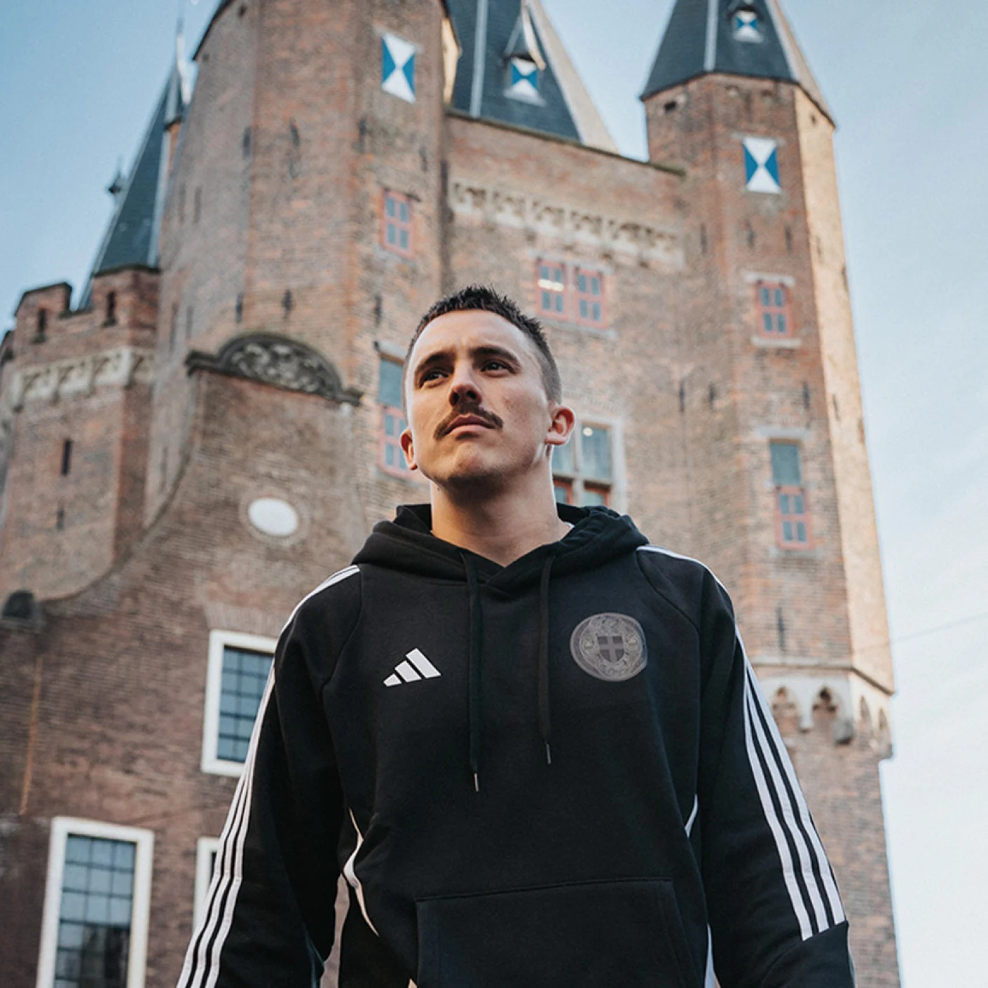 Adidas PEC Zwolle Hoodie Stadswapen Zwart Wit
