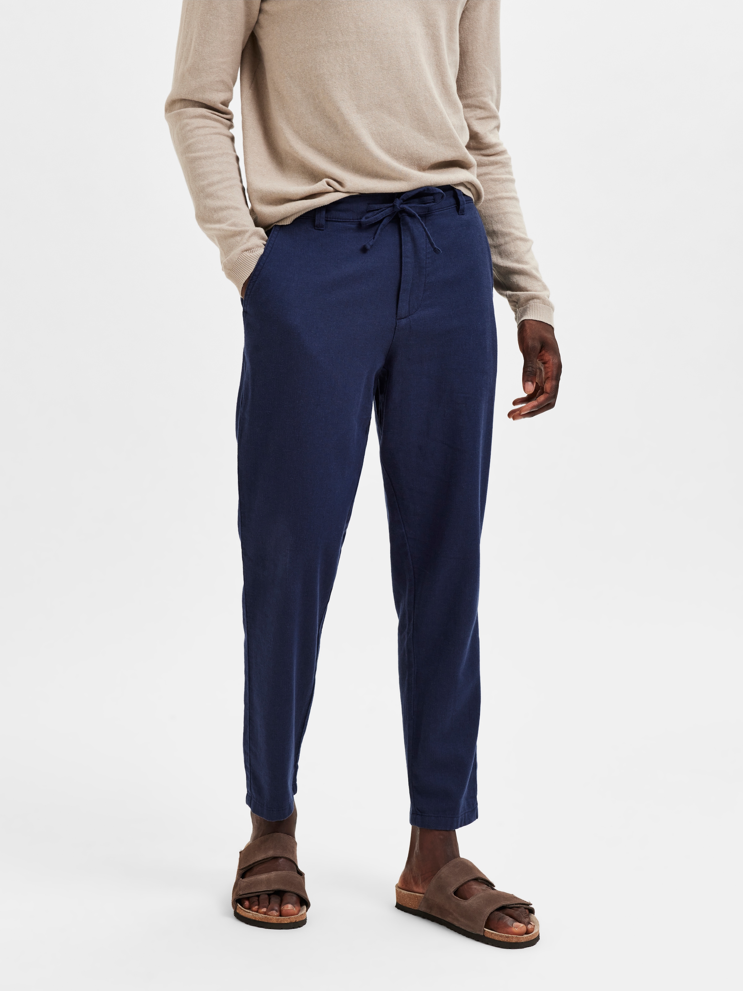 SELECTED HOMME Chinohose »SLH172-SLIMTAPE BRODY LINEN PANT NOOS«  mit Leinen