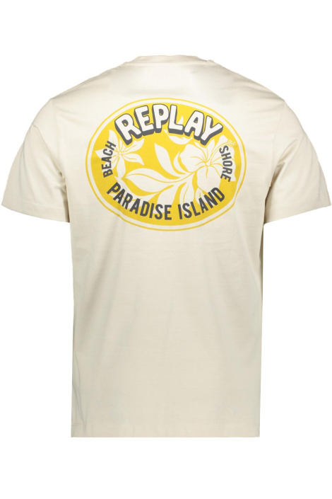Replay beige heren t-shirt