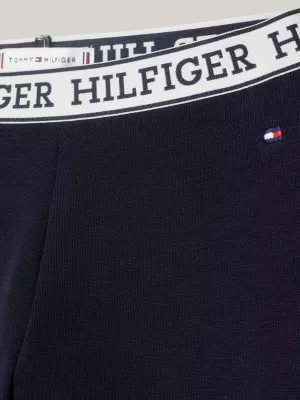 Calça legging comprida com cós elástico e logo Monotype da Hilfiger