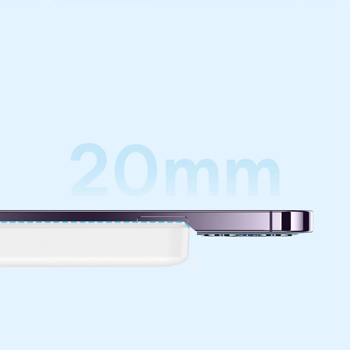 (15W) Mini 10000mAh Magnetische MagSafe USB C Powerbank Power Delivery Ladegerät inkl. USB C Ladekabel mit LED Anzeige - Weiss