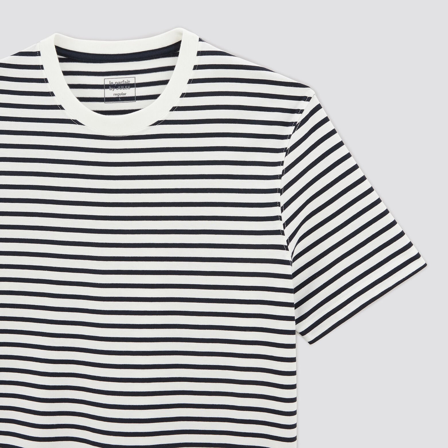 Tee shirt marinière 'le parfait by JULES' Blanc