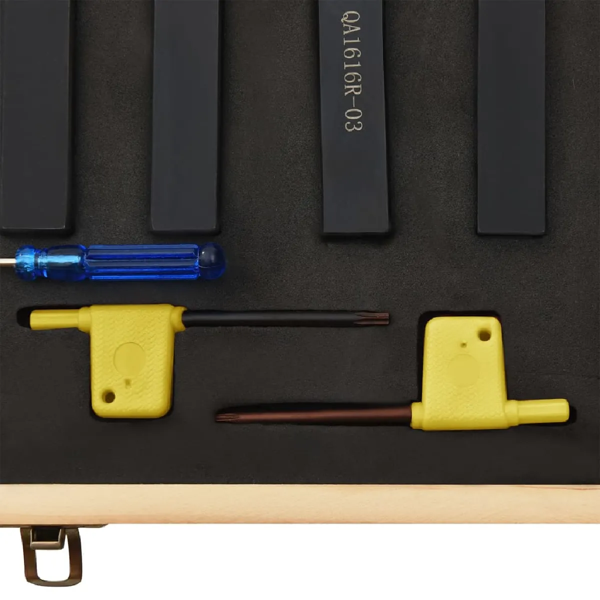 VidaXL Ensemble d'outils de tournage - Noir