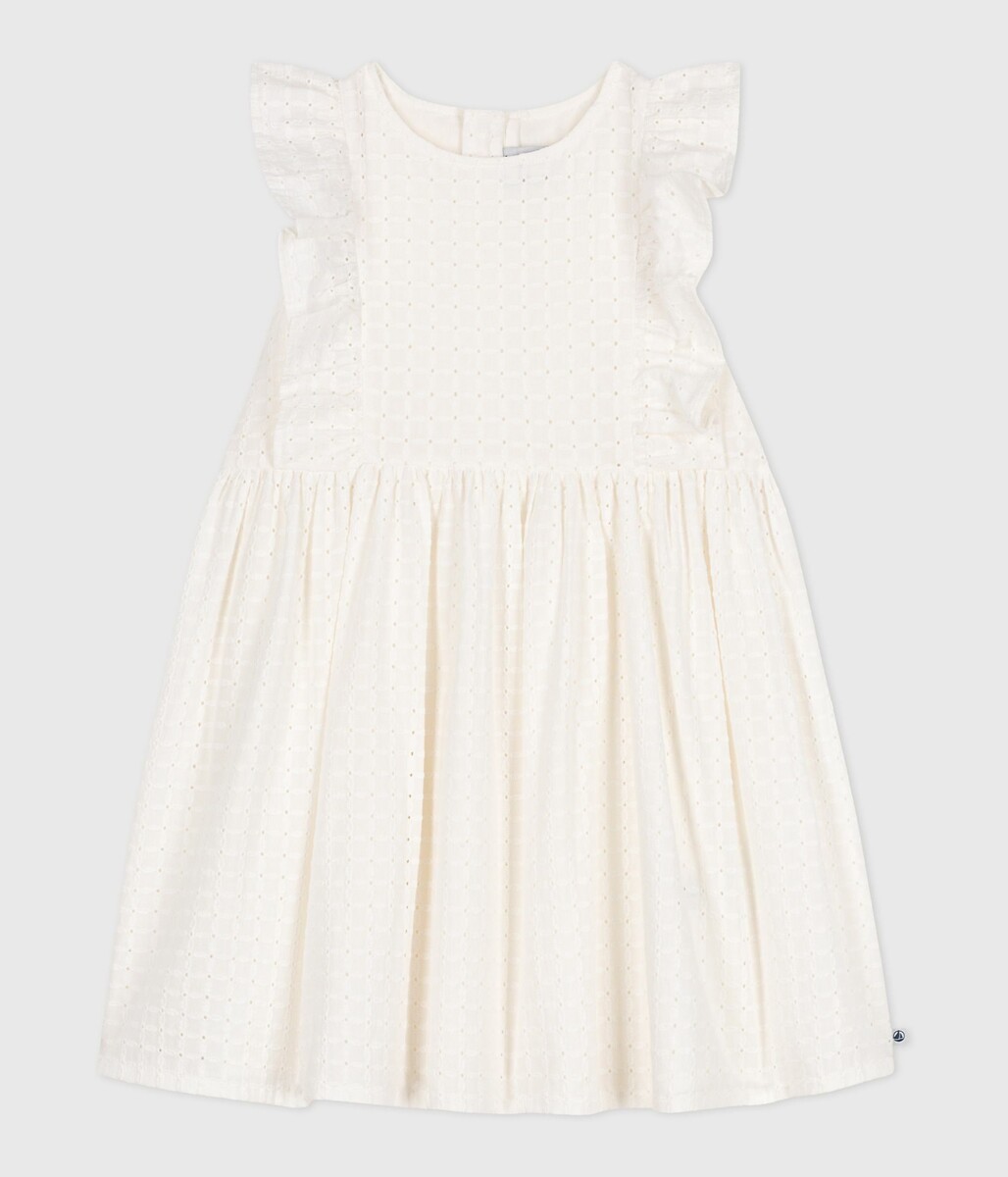 PETIT BATEAU<br>Vestido sem mangas em bordado inglês