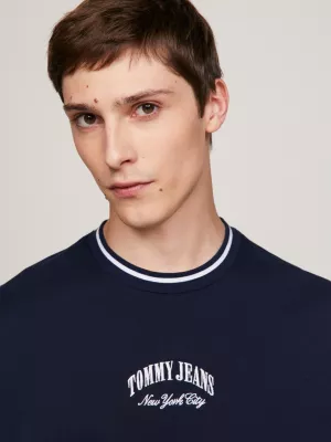 Camiseta de manga comprida 2 em 1 com modelagem ampla