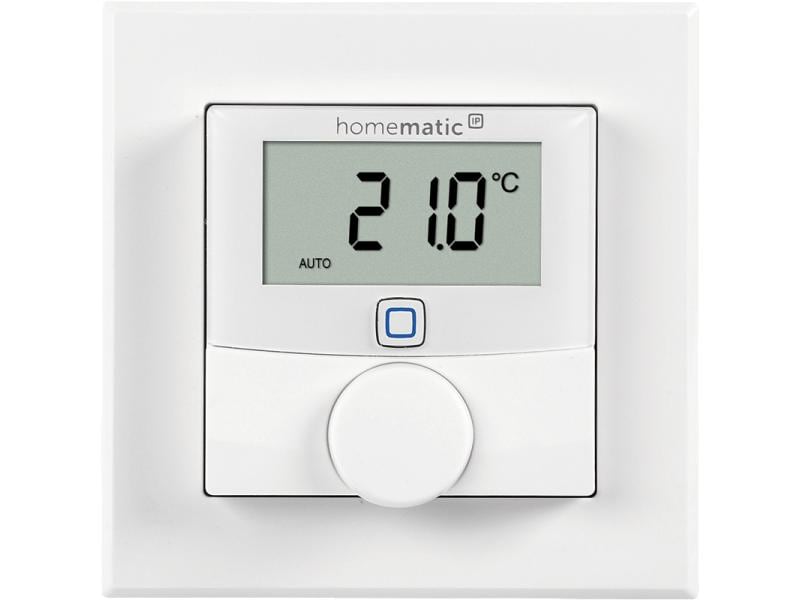 Homematic IP Smart Home Funk-Wandthermostat mit Schaltausga Wandthermostat mit Schaltausgang 230 V für Markenschalter – HmIP-BWTH