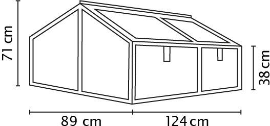 Vitavia - Gamma - Mini-Serre - Transparant - Veiligheidsglas