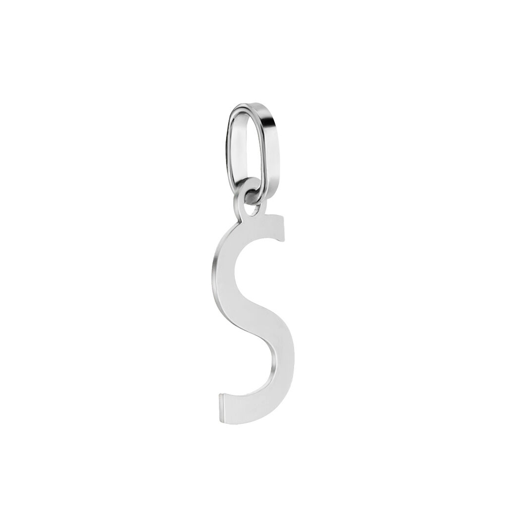 Pendentif Ionia Lettre Or Blanc