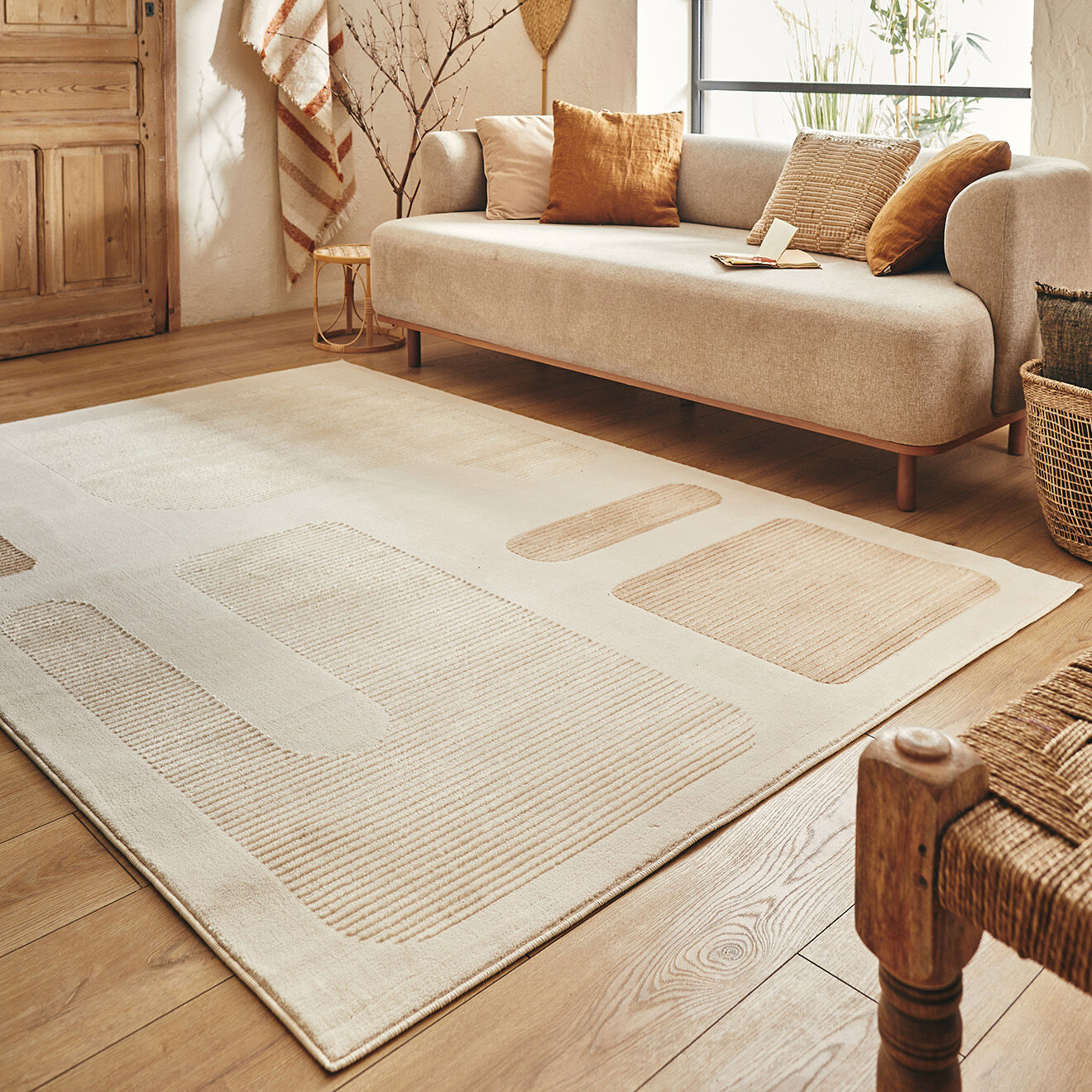 Nazar Rugs Tapis Bianca 171 creme/beige - 120x160 cm