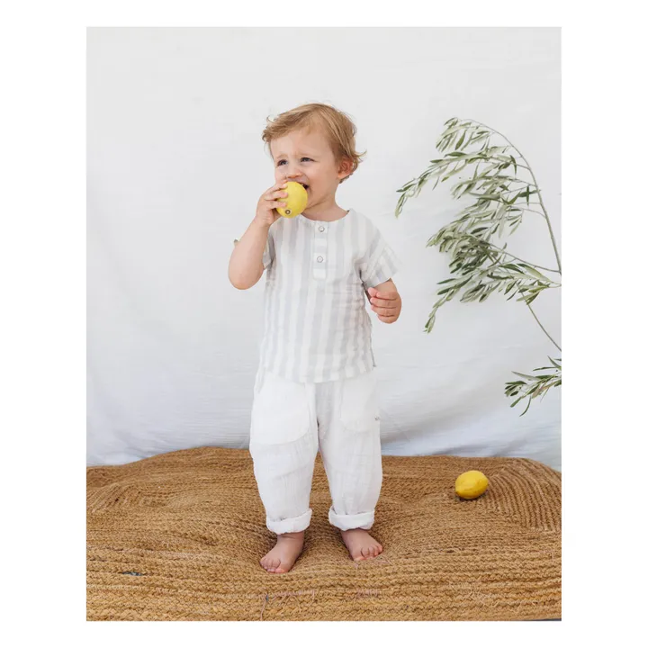Búho Pantalon Casual Molleton | Ecru
