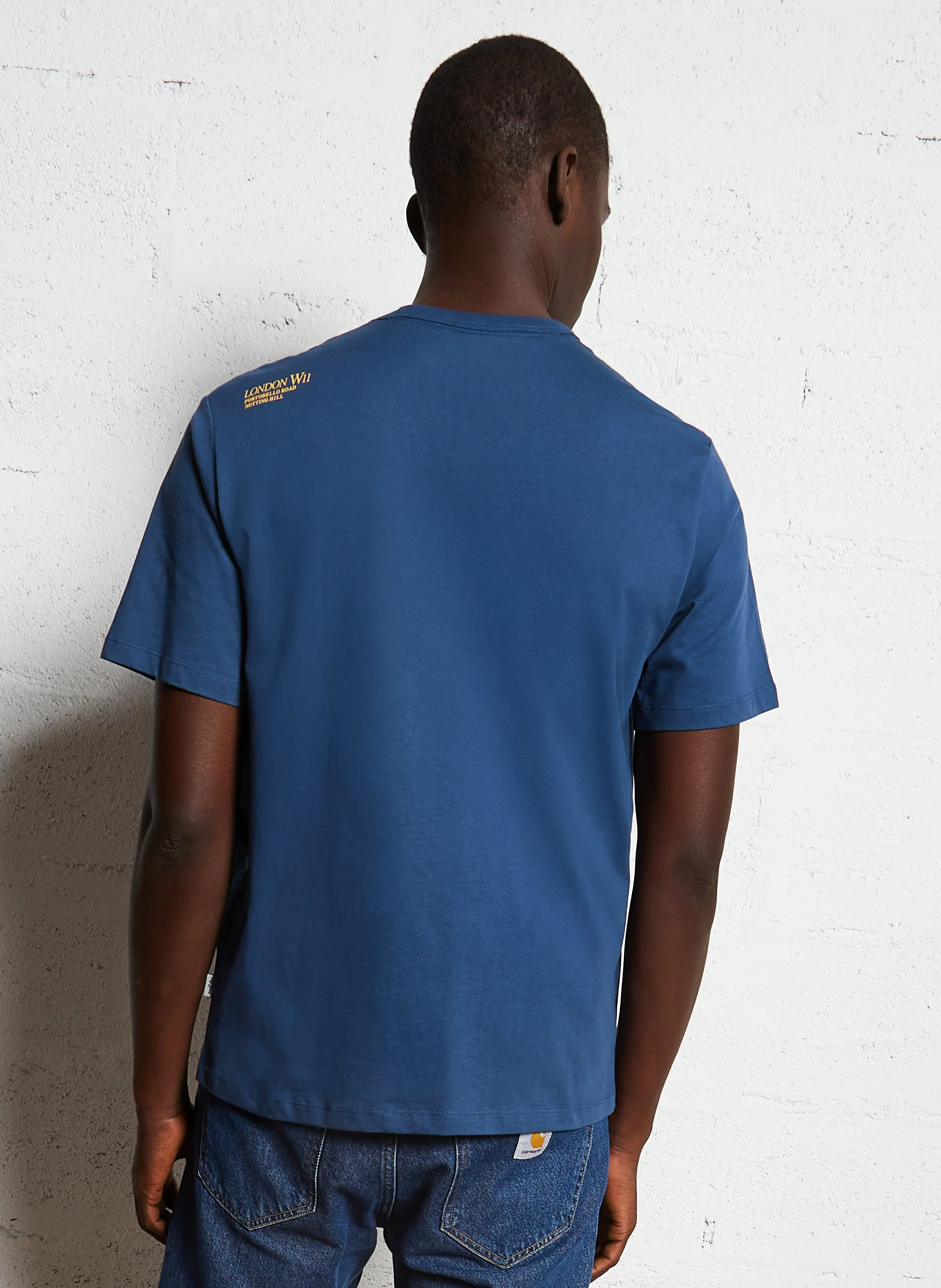 Tee-shirt droit en coton | Bleu