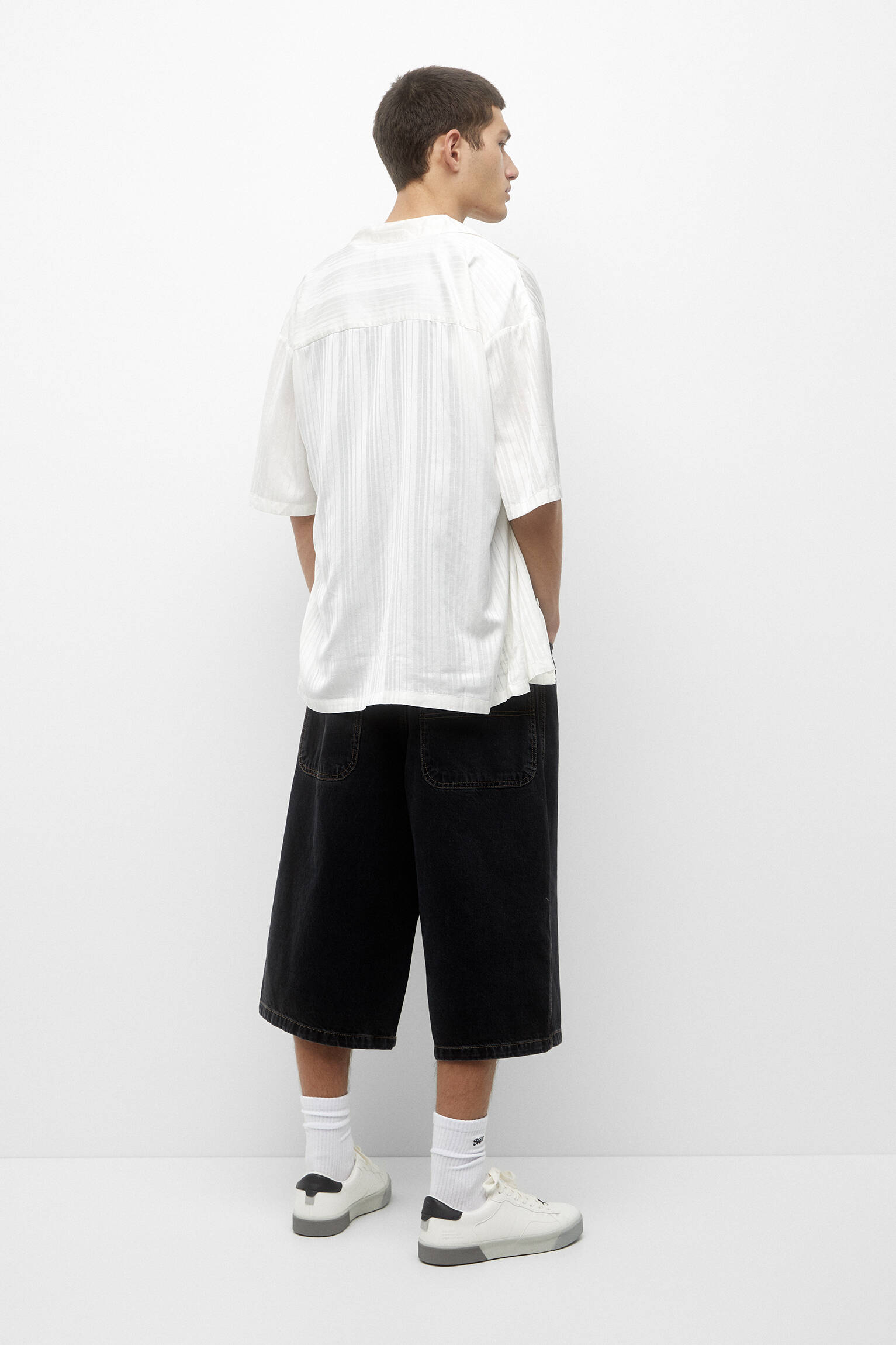 BERMUDA DENIM EXTRA LARGA BAGGY FIT - NEG-DELAV