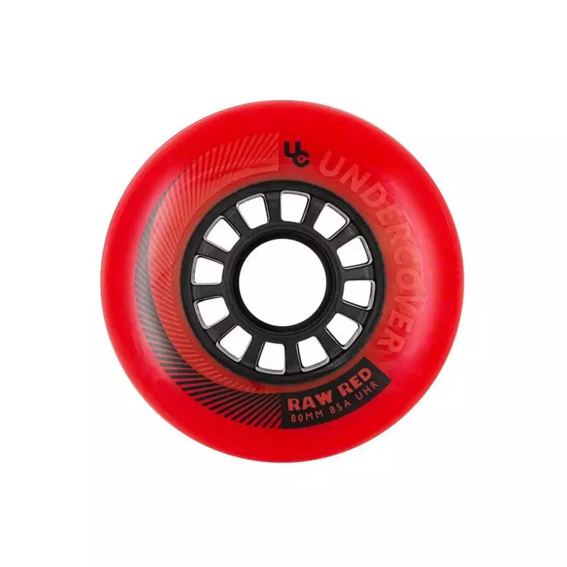 Roues roller UNDERCOVER Raw 80/85A Red (pack de 4)
