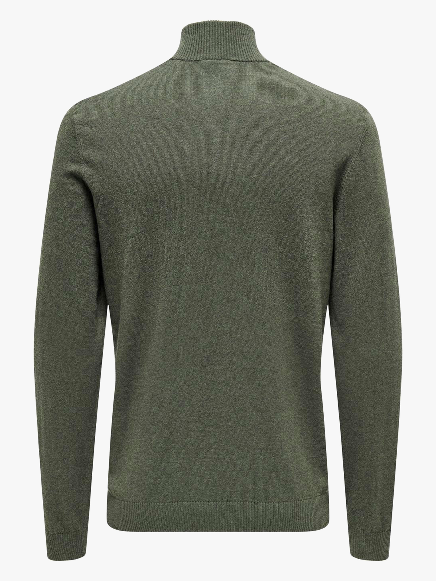 Loui Reg Mel Half Zip Knit
