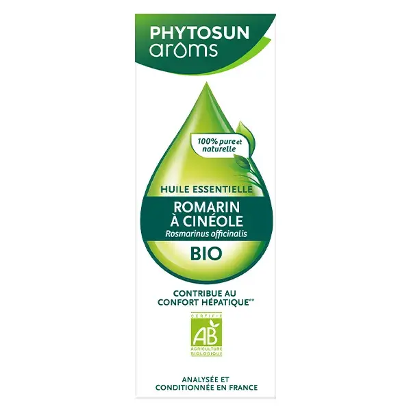 Phytosun Arôms Huile Essentielle Romarin à Cinéole Bio 10ml