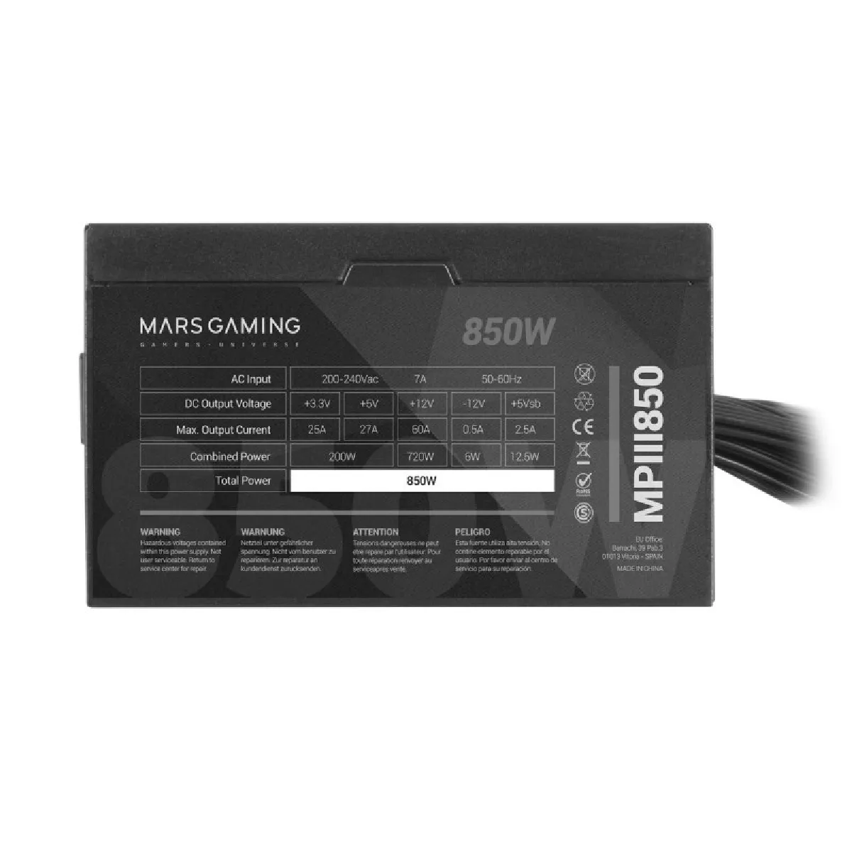 Mars Gaming MPIII850