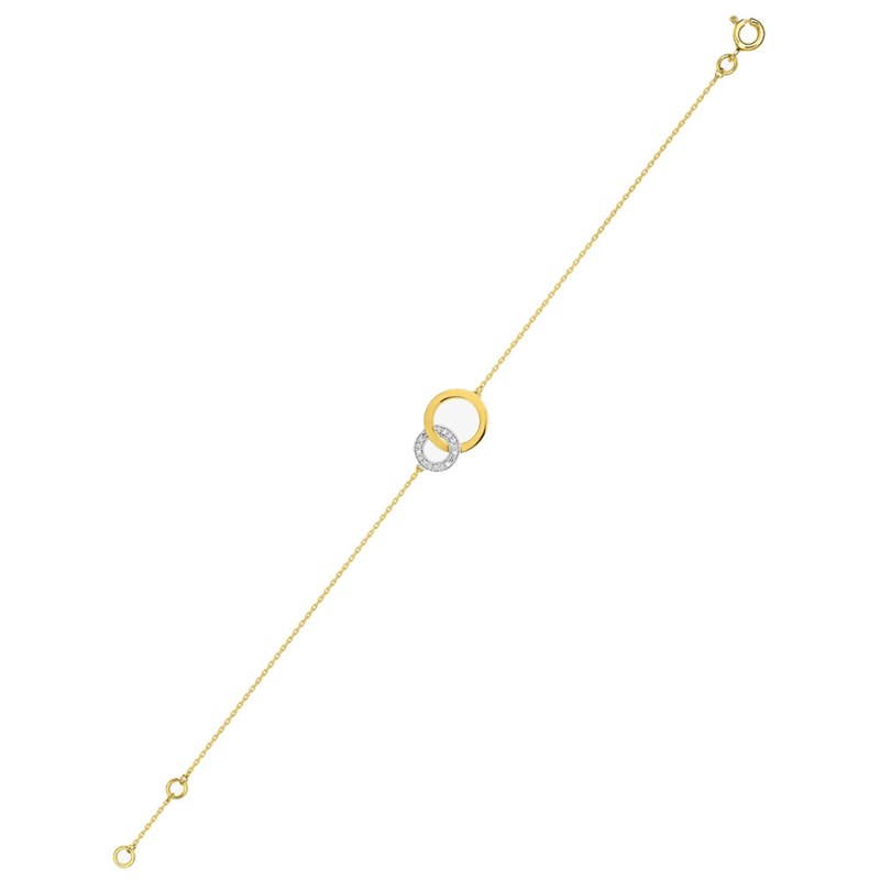 Bracelet Femme - Or 18 Carats - Longueur : 18 cm