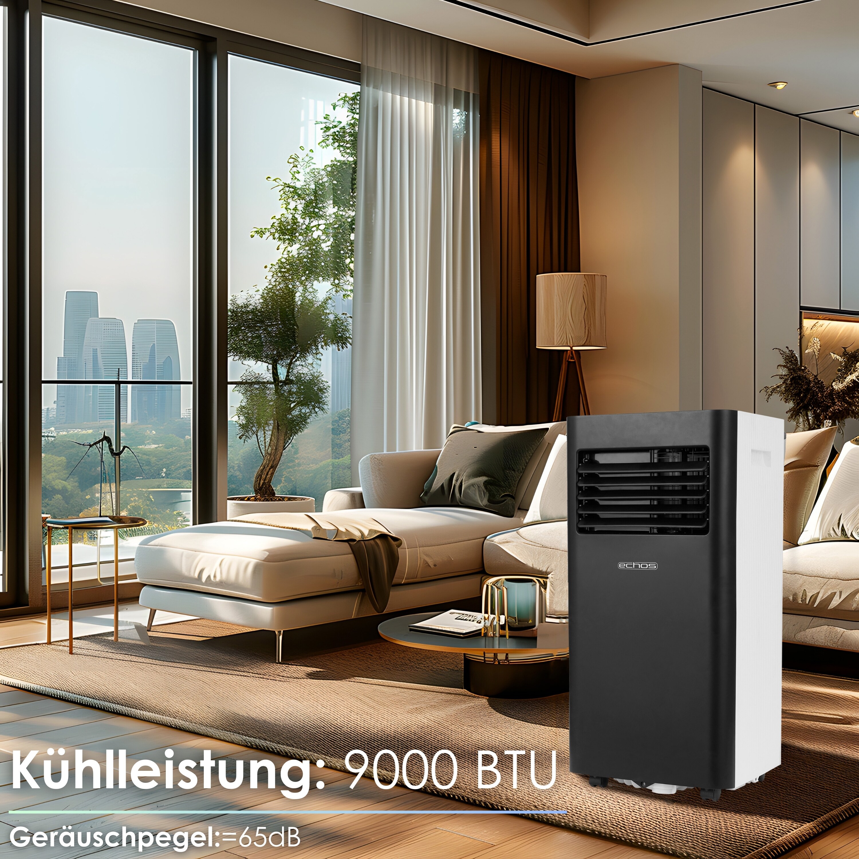 Echos Mobile Klimaanlage mit WiFi 9000 BTU Aircooler Klima Anlage
