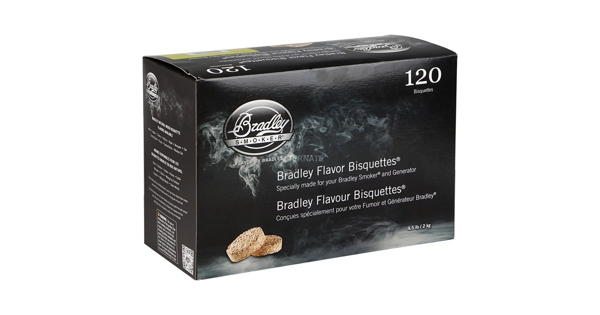 BradleyApple Wood Briketten rookhout  (120 stuks)