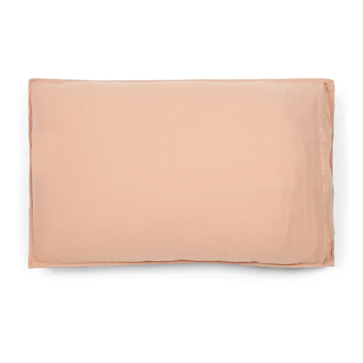 Haomy Taie d'oreiller Dili en voile de coton | Beige rosé