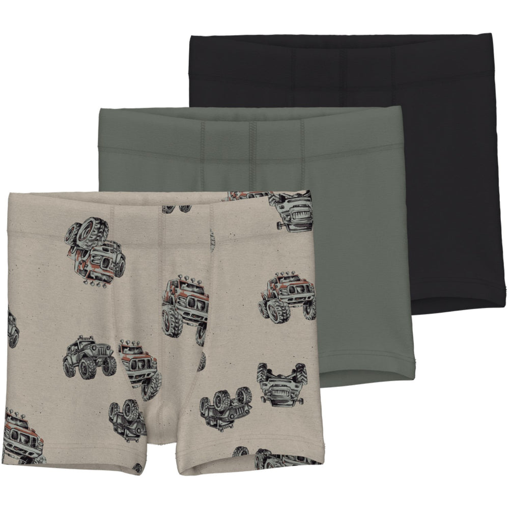 Køb Name It Peyote Tights 3-pack Peyote Monster Truck Noos